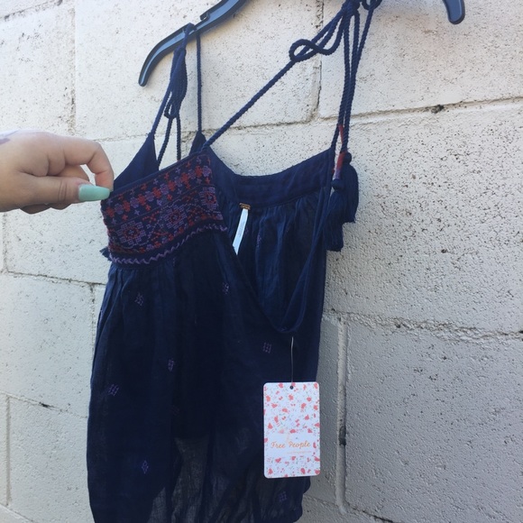 NWT Free People Embroidered Tank - Picture 4 of 8